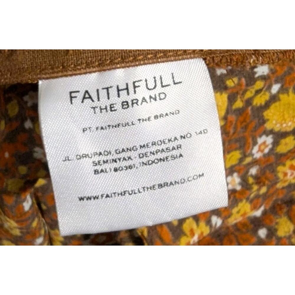 Faithful The Brand Della Jumspuit in Chocolate Nicasia Floral Size 4 G - Picture 11 of 12